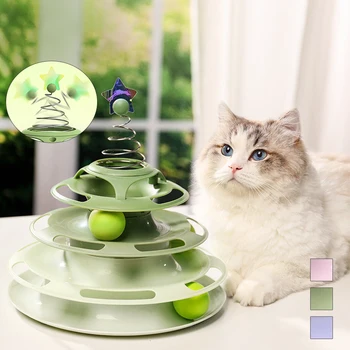 Плеър за котки с лъжичка коча - инструмент за самостоятелно забавление котки, снимающий стресът и скуката, интерактивна площадка за котки
