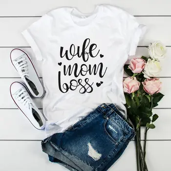 Женска тениска с принтом майки, дрехи за мама, тениски, потници с графичен дизайн, женска тениска Lady Tumblr