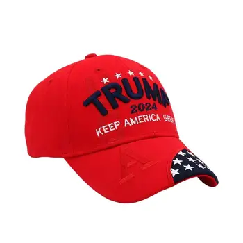 Шапка за президентските избори 2024 година, страхотна шапка, бейзболна шапка, памучен спортна шапка с регулируема закопчалка