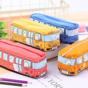 Корейски творчески Студентски канцеларски материали Чанта за моливи във формата на малко животно, ковчег за моливи, мъжки и Дамски холщовая канцелярская кутия