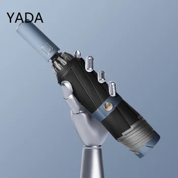 БАЛА 2023 10 Костяных на Гърба Чадъри С Три Складывающимися Автоматични Чадъри За Дъждовно Време За Жените И Мъжете UV Business Umbrella YD210062