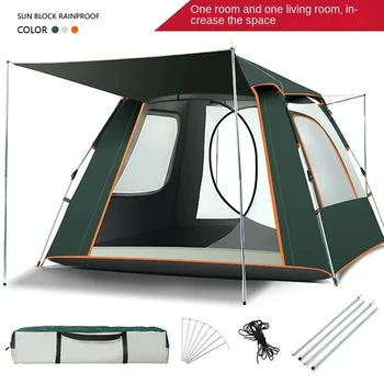 Палатка за нощуване на открито, Напълно Автоматично, за Бързо Отваряне, Утолщенное Сгъване, Палатка За Пикник За двама На открито