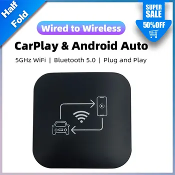 Безжичен адаптер за кола Mini Carplay Smart Box за Android, ключ Apple, щепсела и да играе за Volkswagen, Toyota, Peugeot, Volvo
