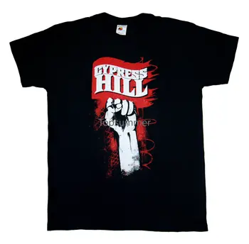 Тениска Cypress Hill Raised Fist Чисто Нови висококачествени плочи с принтом по поръчка, тениски за хипстеров, мъжка тениска с кръгло деколте и принтом