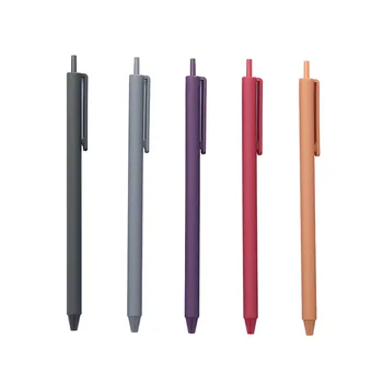 40шт, Проста бързосъхнеща дръжка за сметки в ретро стил, обучение канцелярская етикет за ключове 0,5 мм, цветен гел писалка за печат, ученически пособия kawaii
