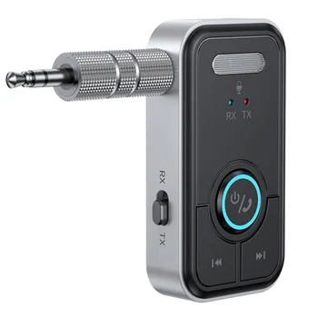 3.5 мм AUX Безжичен предавател и приемник, 2 в 1, музикален MP3 плейър, предавател с Bluetooth комплект за кола 