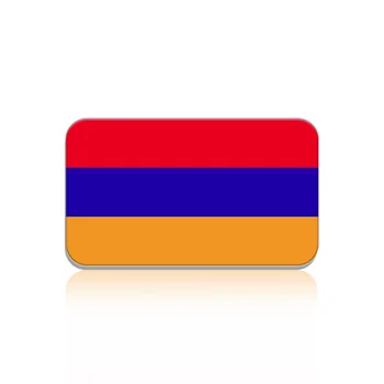 Брошка с флага на Армения Класическа Правоъгълна Жени с Флага Гордост Икона Патриотични Украса Палто и Чанта за Аксесоари