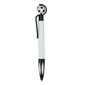 Футболна химикалка химикалка от джоба скоба, подвижна за многократна употреба връх с дебелина 0.5 мм, гладко писмо, футболен подарък за деца и възрастни