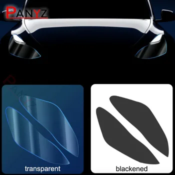 За модел на Tesla 3 Y X S Защитно фолио от TPU с затъмнени фарой, заден уличното осветление, фарове за мъгла фарове, фолио за промяна на цвета на модификация на автомобила