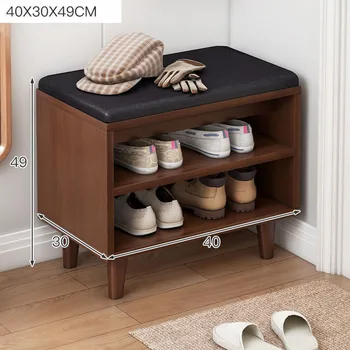 Дървени шкафове за обувки Nordic Wood Salon Съвременните Компактни Шкафове за обувки в спалнята Преносим Мебелен салон Meuble A Chaussure