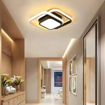 Модерни led полилей в коридорите, входовете на стълбищни клетки, покривни тераси, вътрешно осветление, съдове за вик в минималистичном стил