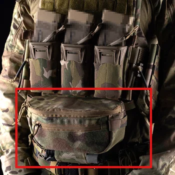 Тактическа жилетка быстросъемный с двойна употреба, богат на функции разширителния чанта, чанта за долната част на корема, поясная чанта на едно рамо