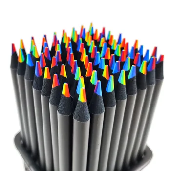 1 бр. на Случаен 7 цвята Градиентные оптимистичните цветни моливи за рисуване, colorization, цветни моливи за рисуване, арт аксесоари за художници