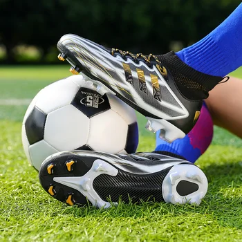 Футболни обувки, Мъжки футболни обувки Superfly с високи щиколотками Професионални улични мъжки и детски спортни обувки Zapatos De Futbol
