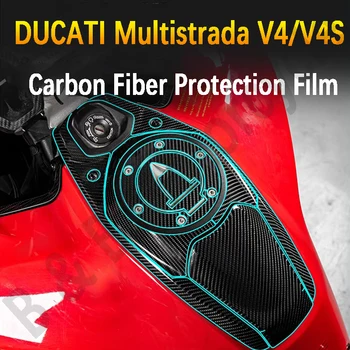 За Ducati Multistrada V4 Стикер От Въглеродни Влакна Декоративна Водоустойчива Стикер за Ducati Multistrada V4S Защитен Стикер