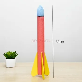 Наука и техника, малка въздушна ракета, самодельная реактивна модел самолет ръчно изработени, физически научен експеримент