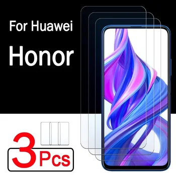 3ШТ 9D Защитно Стъкло За Huawei Honor 30 20 10 9 Lite V30 V20 V10 Закалено Стъкло За Честта 20E 30i 20i 10i Протектор на Екрана 