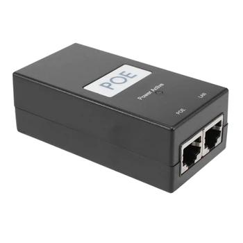 Настолен инжектор хранене POE 0,5 A Ethernet Адаптер за видеонаблюдение за IP камери Източник на захранване