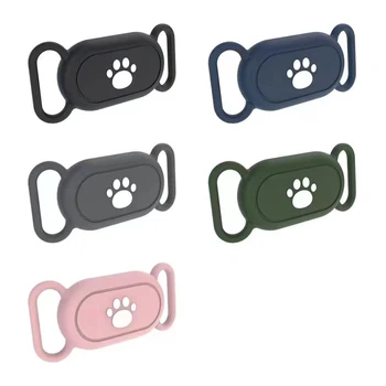 Калъф за Samsung Galaxy Smart Tag 2 Локатор Силиконов защитен калъф за защита от загуба на надраскване и за Tag2 Нашийник за домашна котка, куче костта, за лапи