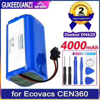 Батерия GUKEEDIANZI 4000 ма за Ecovacs CEN360 CEN361 DH35 DH43 DH45 DN620 DN621 N79S N79 600 601 605 710 715 Batteria