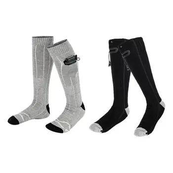 Електрически чорапи с захранван от батерия 4000 mah В студено време, Топли Чорапи За мъже и жени Топло за крака за каране на открито, Къмпинг Туризъм