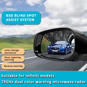 За Infiniti Q70 QX30 QX80 Q60 Q50 Автомобилно Огледало BSD БСМ BSA 79 Ghz Система за Помощ при Смяна на лентата, Система за Откриване на Слепи Зони, Сензор за паркиране