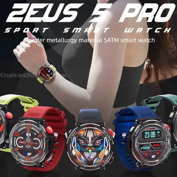 Фенерче LOKMAT ZEUS 5 PRO, умни часовници за фитнес, Bluetooth разговори, Мультиспортивный режим, Компас, Водоустойчив умни часовници за улицата