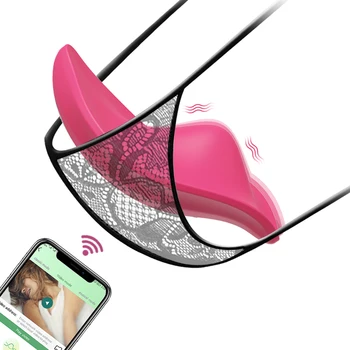 Приложение Bluetooth вибратор Женски Безжично дистанционно управление Носене на клитора Вибрираща яйце Стимулатор на клитора секс играчки за жени