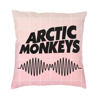 Arctics Маймуни, с Квадратно украса калъфки за рок-група от епохата на възраждането в стил пост-пънк, калъфка за кола с двустранен печат