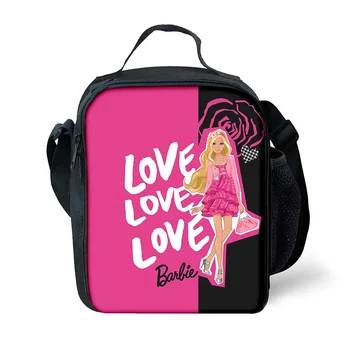 Мини-Барби, чанта за обяд от периферни филм, чанта за ученици за начално и средно училище, чанта през рамо, най-добрият подарък за деца