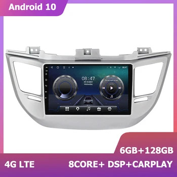 Мултимедиен Плейър HIRIOT Android 11 за Hyundai IX35 Tucson 3 2015 2016 2017 2018 DSP Сателитна Навигация, 6 + 128 Г carplay Навигация