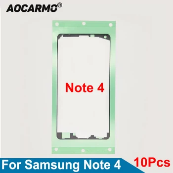 Aocarmo 10 бр./лот За Samsung Note 4 N910 Рамка на Екрана Лепило Залепваща LCD Предната Стикер, Лента
