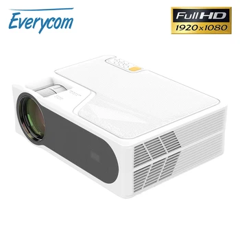 Проектор Everycom YG625 LED LCD Native 1080P 7000 Лумена С Bluetooth Поддръжка за Full HD USB Video 4K в прожектор за домашно кино