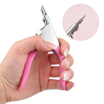 Професионални розови Ножица за нокти One Word, Режийни връхчетата, за Подстригване, за маникюр, Инструменти за нокти-арт от неръждаема стомана