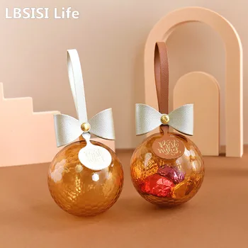 LBSISI Life-Диамантена лък с химикалка, Кожена Подарък кутия за бонбони и шоколад, Детски душ, Сватбена събитие, декор за парти 10шт.