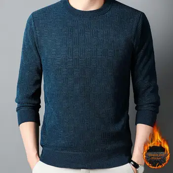 Този пуловер е кръгла деколте, дълги ръкави и пуловерный дизайн, който позволява лесно се облича и да стреля.
