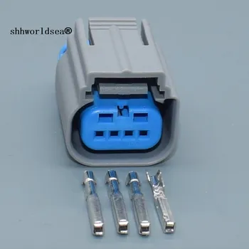 Shhworldsea 4pin 0,6 мм автоматично запечатана кутия кабел колан електрически кабели водоустойчив конектор 9-1419167-0