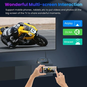 Android 13 Smarts TV Box с мультиинтерфейсом Многофункционален Мощен мултимедиен плейър за телевизионни игри