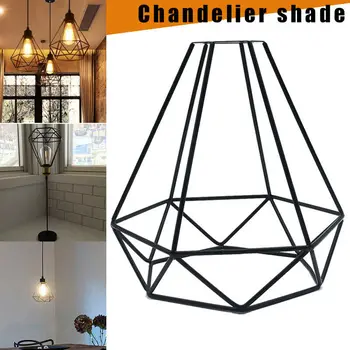 Метален окачен лампа САМ, Подвесная полилей, крушка в ретро стил за спалнята, кафенета, хол, декоративно осветление в помещения, защитен
