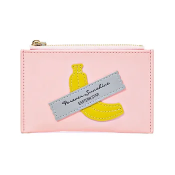 Нов дамски портфейл Лесен сладък cartoony чантата с няколко карти, чанта за карти с голям капацитет, чанта за монети, студентски скоба за дреболии