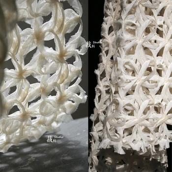 наближава период на цъфтеж тъкачна творчество, куха перспективна 3D текстура материи, дизайнерски дрехи, кърпа за пэчворка
