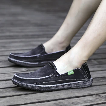 Висококачествени мъжки ежедневни обувки без обков от естествена кожа Sheos 2023, Нова дишащи обувки на равна подметка за мъже, лека градинска мъжки обувки парусиновая