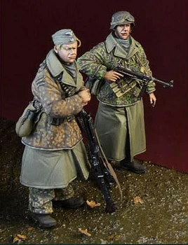 Колекция от модели от смола в мащаб 1/35, моделирующий войник, 2 стои човек, Статуята на GK в разглобено формата и небоядисана играчки
