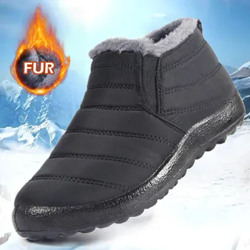 Зимни обувки, мъжки ежедневни обувки, мъжки зимни обувки големи размери, удобни ботильоны, Водоустойчив обувки, мъжки обувки, Работни обувки