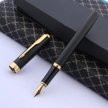 Писалка Baoer 388 Горещ матово черно Злато скоба за училищни принадлежности за бизнес