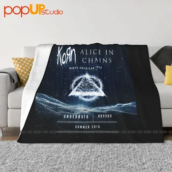Korn С Алиса В вериги Underoath Tour 2019 Одеяло Утепленное Дышащее Декоративно За Дивана