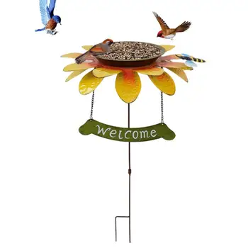 Форма на Цвете Тава за хранене на птици, Купа за хранене на птици, купа за хранене на птици, Устойчив Тава, Защитени от Протеин, А за птици, Градински Интериор.
