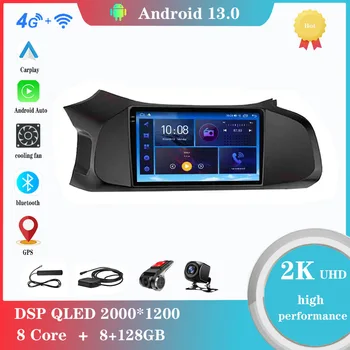 Android 12.0 за Chevrolet Onix 2012-2019 Мултимедиен плеър Авторадио GPS Carplay 4G WiFi DSP Bluetooth