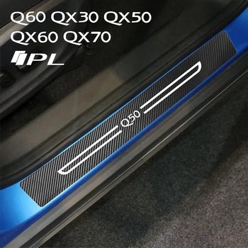 Авто Праг на Педала на Етикети Авто Защитен Калъф, изработени От Въглеродни Влакна За Infiniti Q50 Q60 IPL QX60 QX70 QX50 QX30 Q30 QX80 Q70