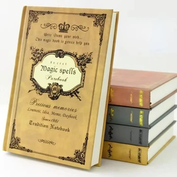Европейският ретро Дебел магически бележник Творчески дневник формат А5 Класически подаръци за студенти